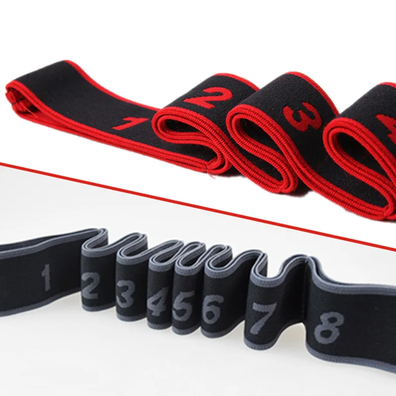 Custom Multipurpose Anti Gravity Yoga Belts Stretch Strap Loops Pilates Workout Leg Band Exercise Tension Yoga Rope