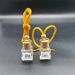 Hot selling 7ML car glass bottle perfume pendant indoor perfume diffuser car vent perfume pendant