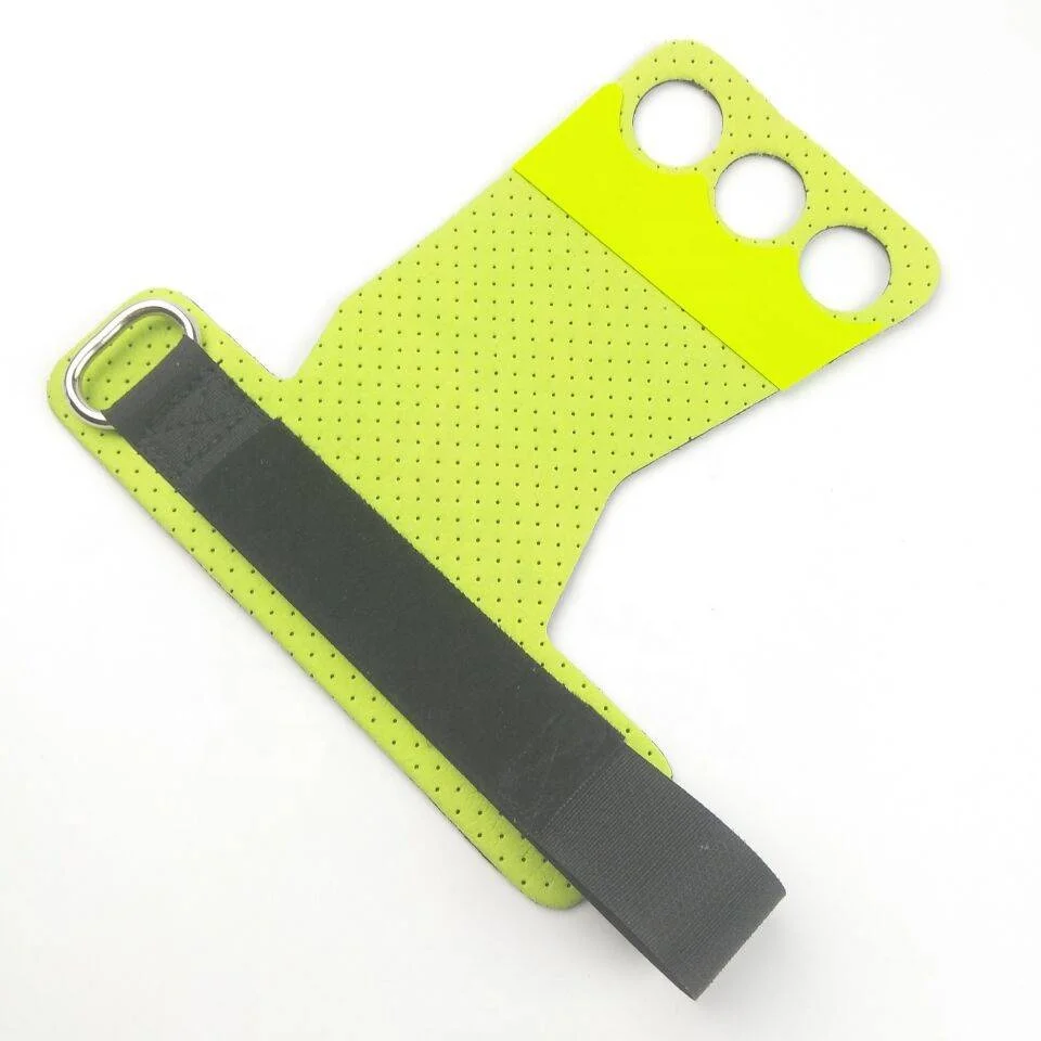 3 Holes Gymnastic Grips for Pull up,bodybuilding, palm protection,weight lifting,Kettlebell,fitness,cross training