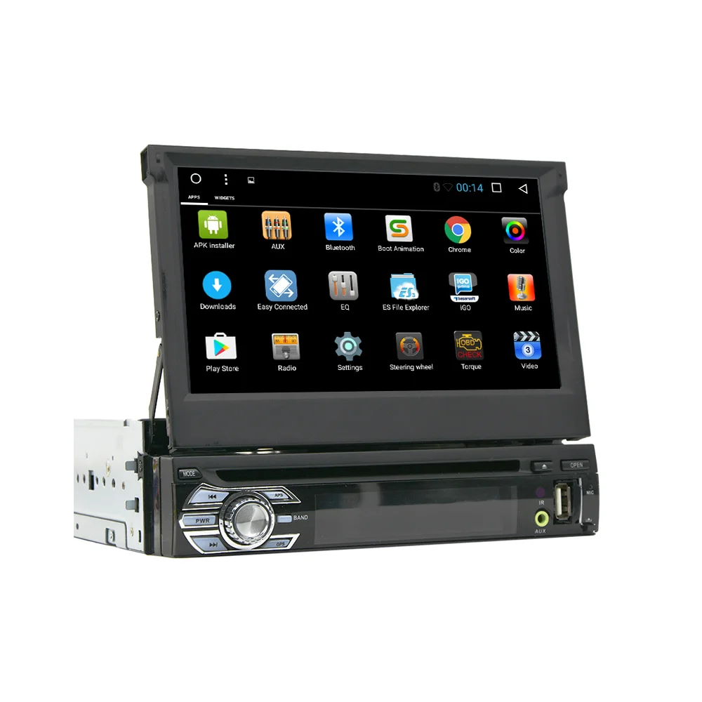 YHT Car Radio 1Din 7Inch Touch Screen Mirror Link MP3 MP4 FM GPS BT Support Steering Wheel Control OBD2  MP5 Radio video Player