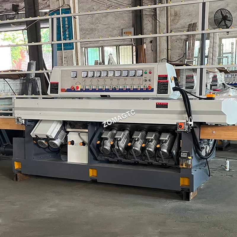 Hot Selling Easy Operation Balcony Glass Straight Edge Polisher Shower Glass Edging Machine With 9 Spindles