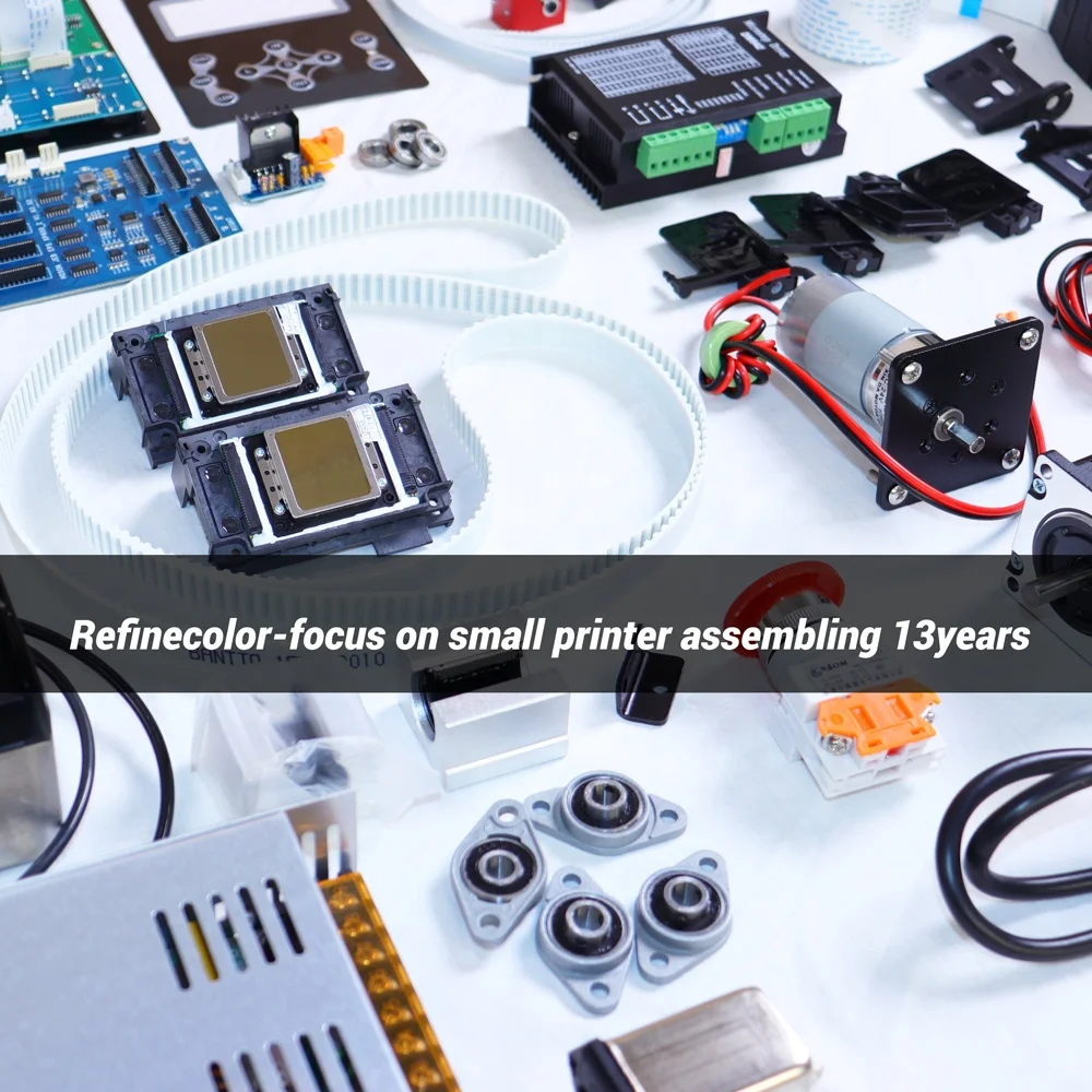 Wholesale Printer Accessories Set include UV Lamp Inks Pad Dampers Motor Hoson Mainboard Original Epson Printhead etc