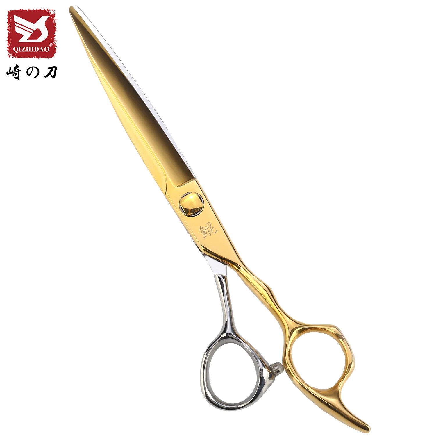 Newest Top Quality CNC Barber Shears 6.8inch Gold Best Hair Scissors Italy Professional Hair Cutting Scissors
