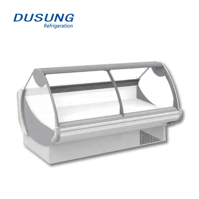 Супермаркет мясника для кулинарно-деликатесной продукции мяса десерт холодильник охлаждаемая витрина пончик Холодильная