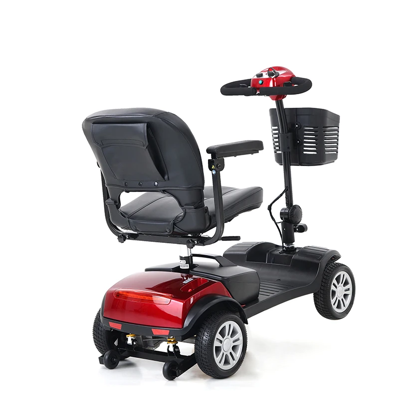 Four wheels auto folding mobility scooter with remote control for sale