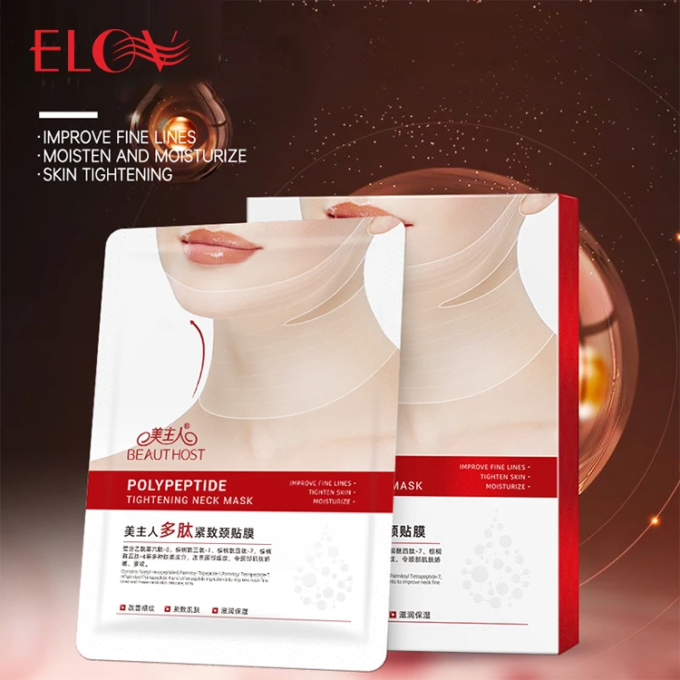 Neck Chin Contouring Hydrating Firming Enhance V Shape Face & Neck Line Treatment Polypeptide Neck Facial Mask