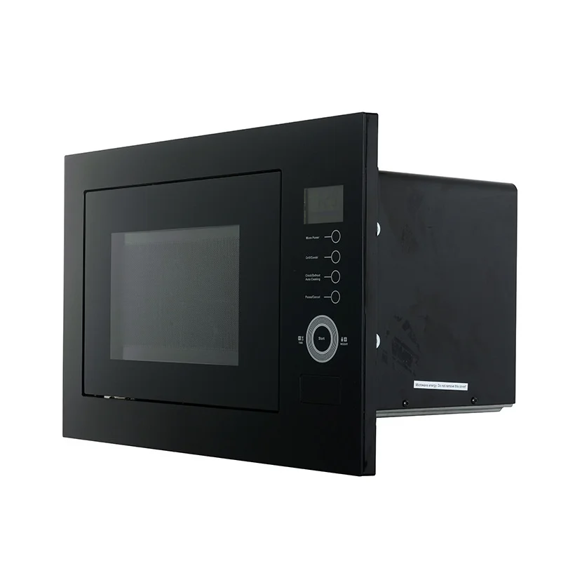 Black smart microwave oven Household automatic embedded touch stainless steel large flat panel high quality microwave oven 25L