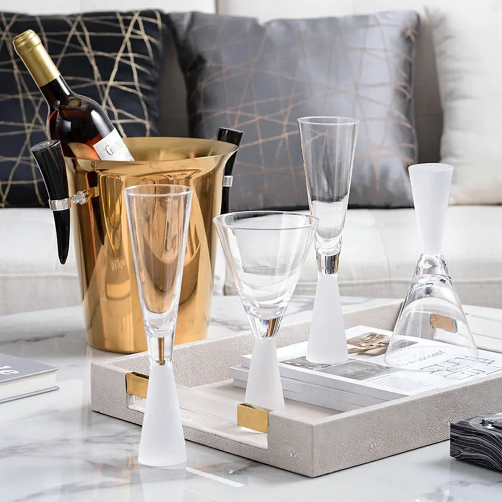 Telsen Best Selling thick stem colored Wine Glass