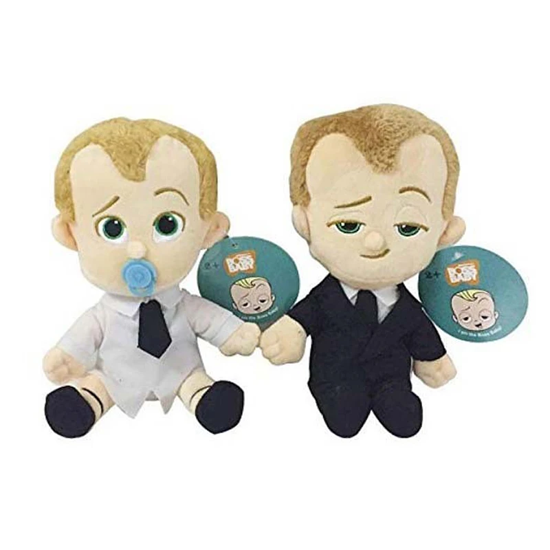 The Boss Baby Plush Toy Black Suit & Diaper Boss Baby and Pet Dog Kids Gift Cartoon Plush Dolls Soft Stuffed Toys