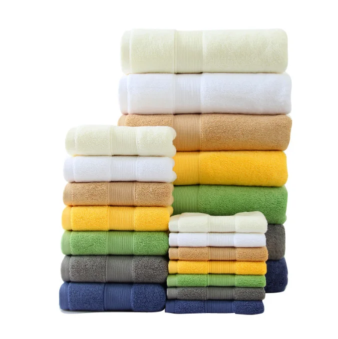 Luxury soft super absorbent bath Towel Set 100% cotton bath towel white hotel bath towel set