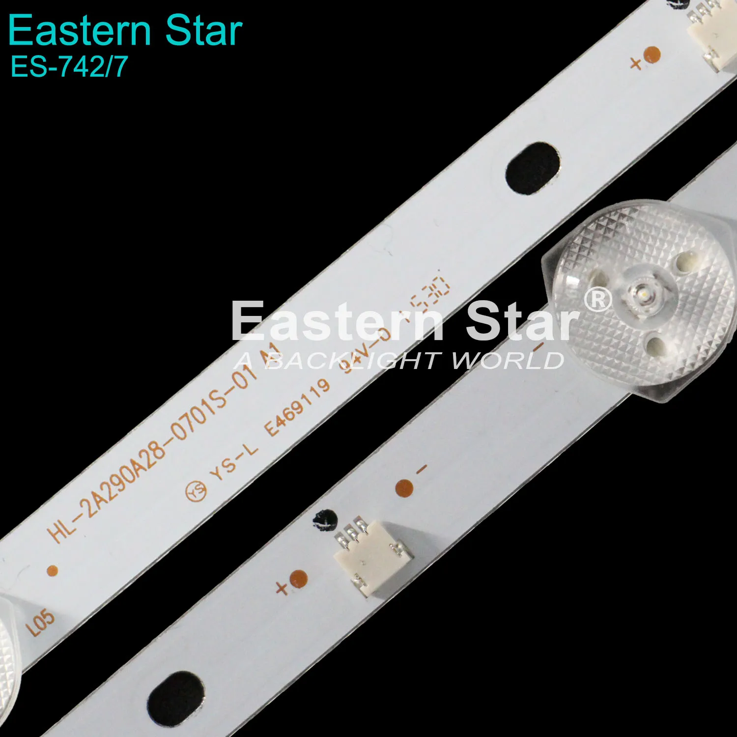 8D2A DLM2 900700 led tv backlight use for FOX 29 inch tv led bar 7 led 3v led strip