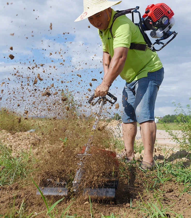 Multifunctional four stroke knapsack gasoline weeding machine wholesale