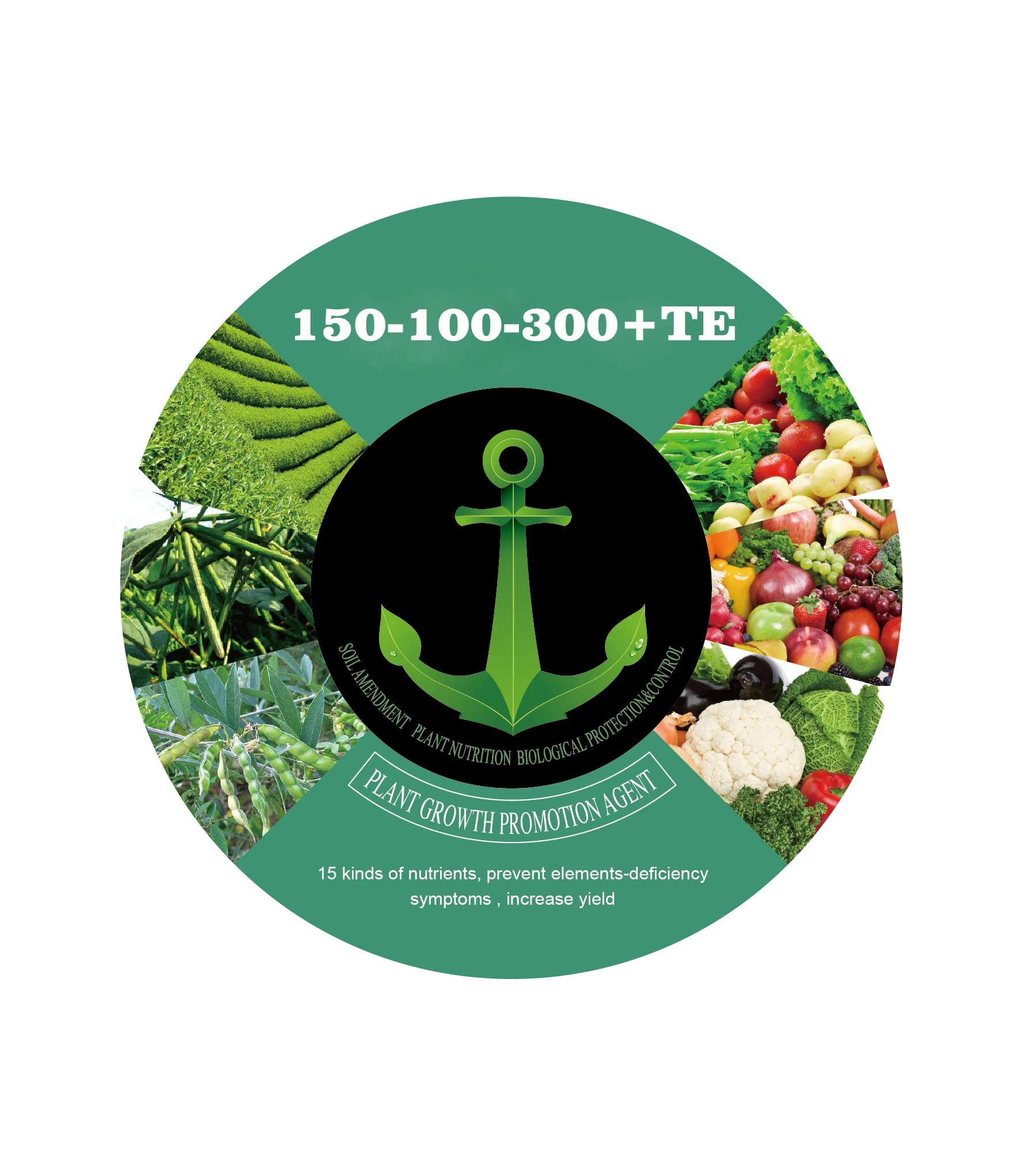 
 Жидкий EDTA хелатированный листвовый спрей удобрение | NPK 150-100-300 + TE + OM с микро питательными веществами для растительных питательных веществ  