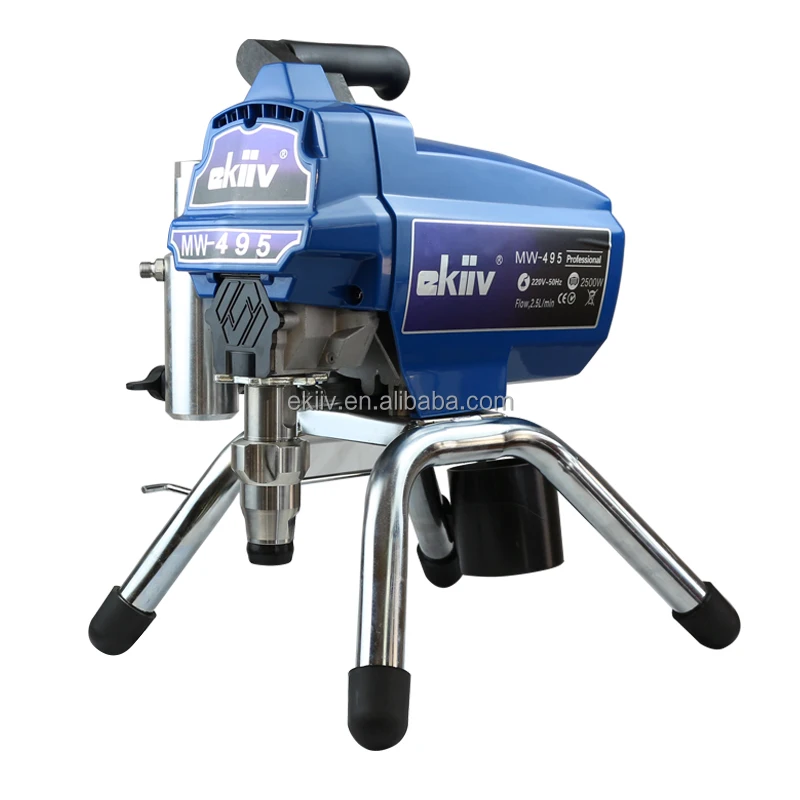 Low price wholesale Ekiiv 110V 2200W 2.5L/min brushless airless spray paint machine M495 latex airless spray paint equipment