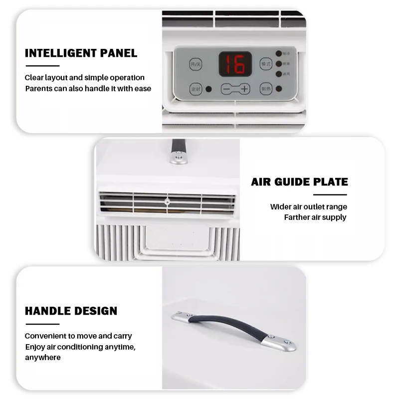 220V portable air conditioner tent air conditioning RV camping outdoors Hotel Car Garage Commercial Household cooling heating