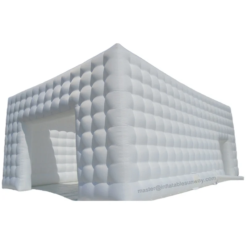 Outdoor inflatable cube Marquee inflatable structure air hub with airoof