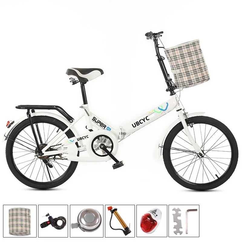 Manufacturers directly supply 20-inch folding bicycle variable speed  adult  6-speed folding bike with shock absorption