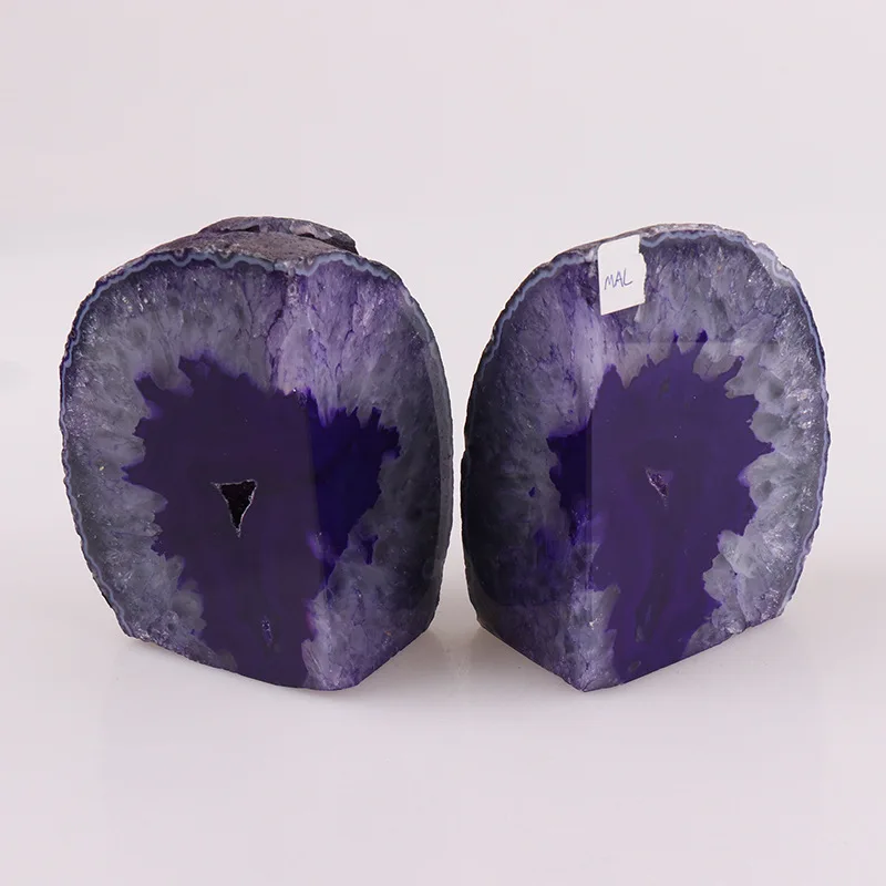 DIY Agate Bookend Gemstone Desk Book Organizer Factory Crafts