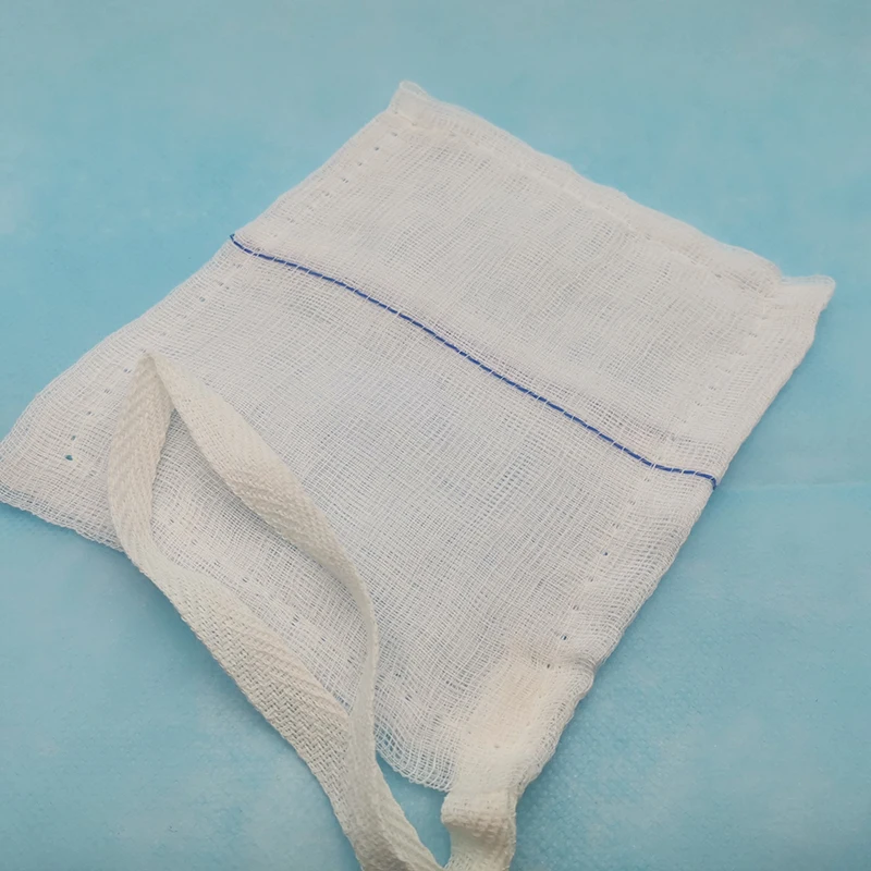
Gauze Lap Sponge Abdominal Pad absorbent non-washed sterile or non-sterile with x-ray tape 