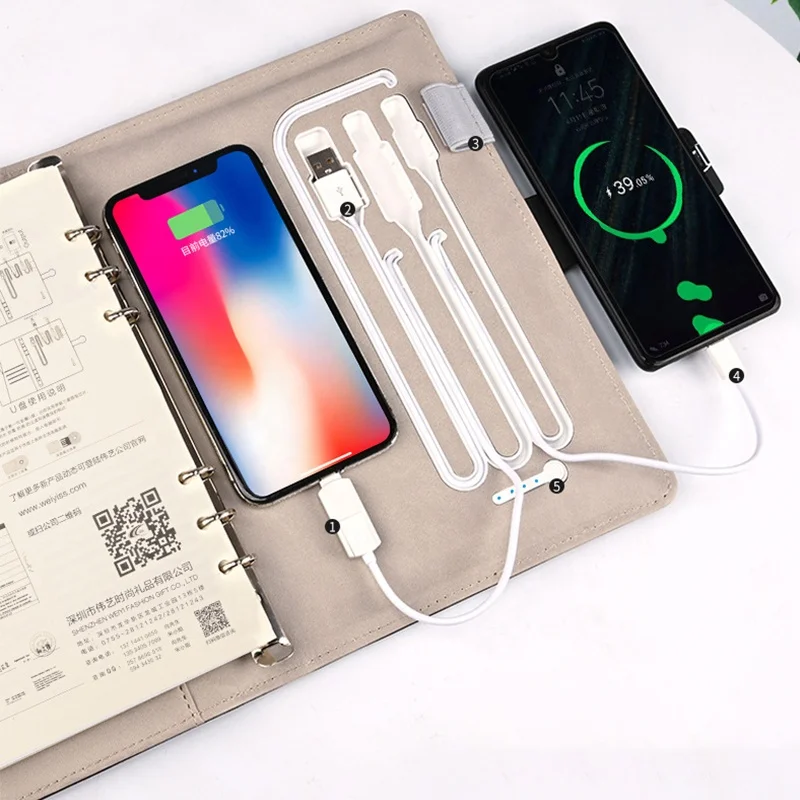 Внешний аккумулятор с USB-флэш-накопителем и блокировкой отпечатков пальцев