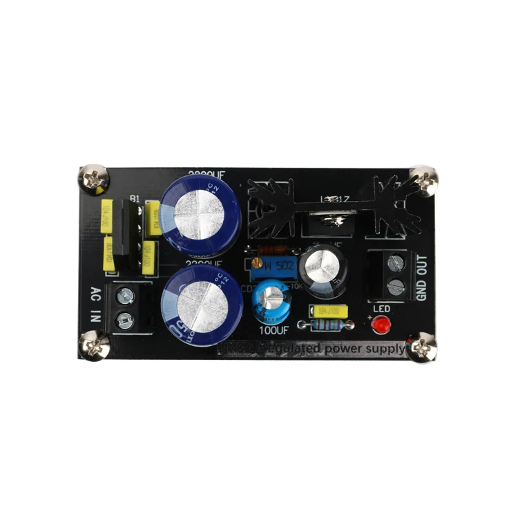 AC-DC adjustable voltage stabilization power supply board module LM317 Linear voltage regulator AC to DC board