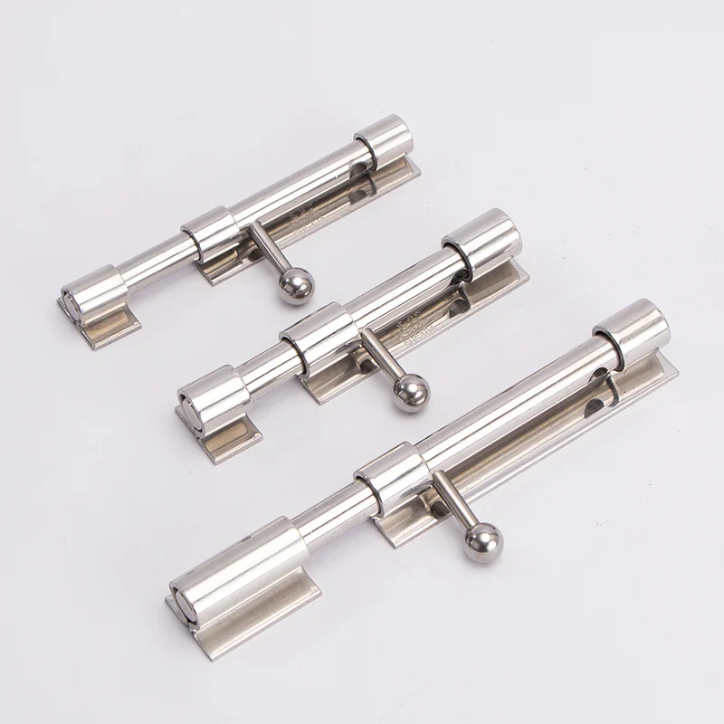Hot Sale 6-8 inches Thickened stainless steel tower bolt Door and window furniture accessories for door