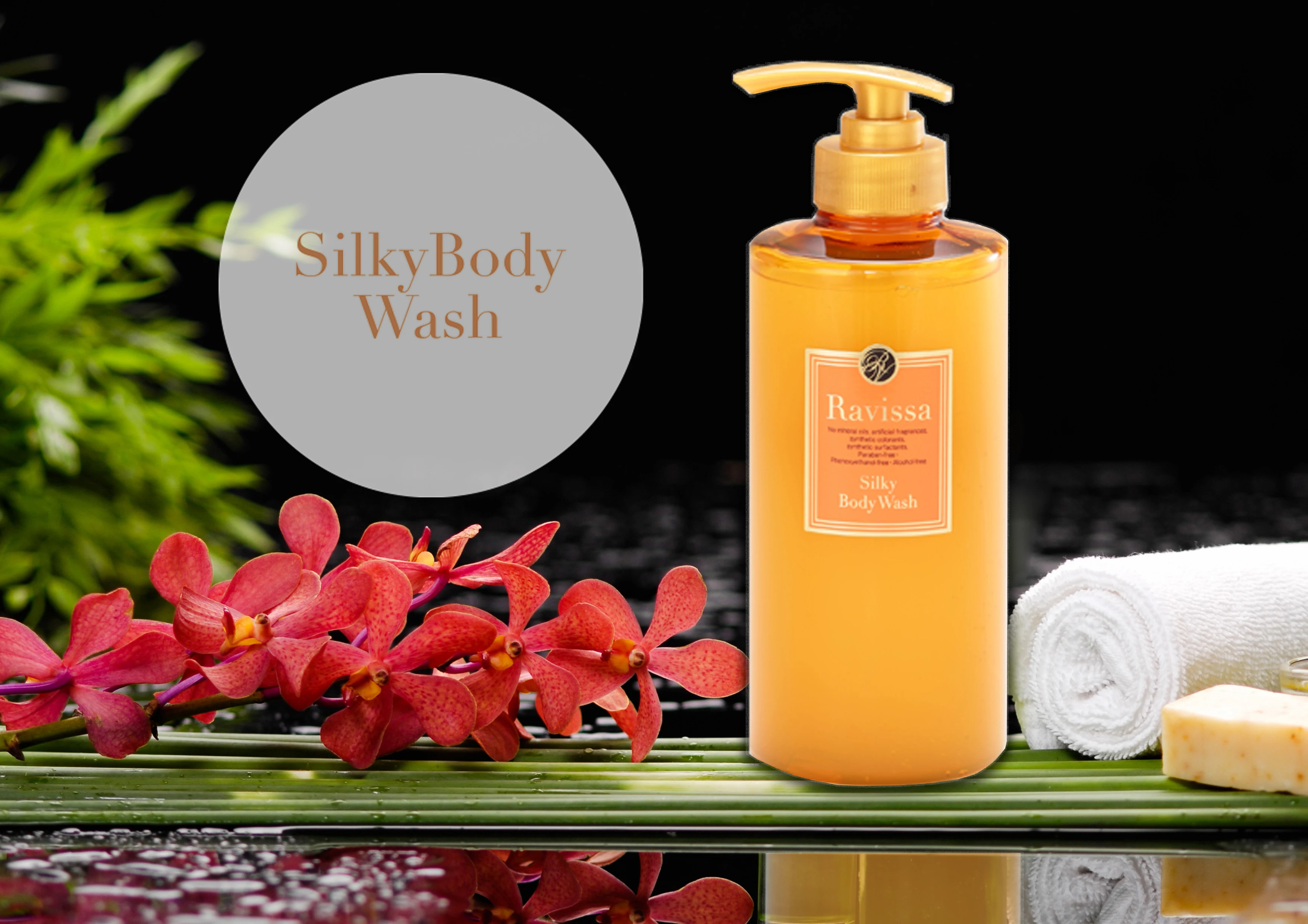 Whitening moisturizing foam luxury bottle skincare body wash