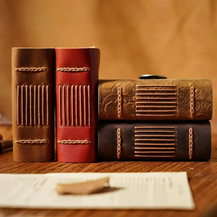 Cowhide Leather Book Genuine Leather Book Handmade Vintage Leather Book