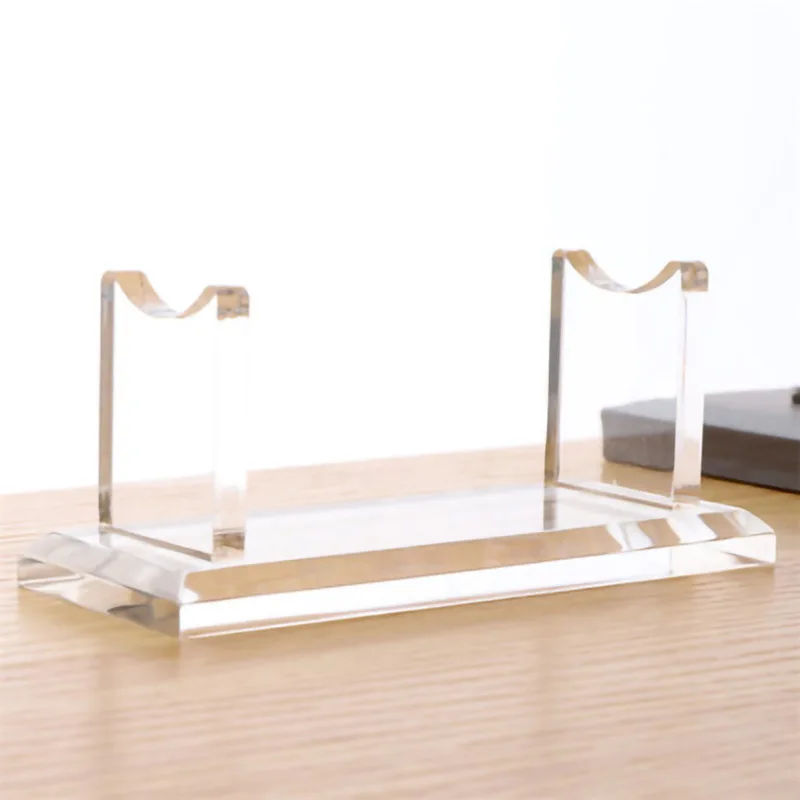Clear Pencil Makeup Brush Display Rack Acrylic Desktop Pen Holder Stand for Office