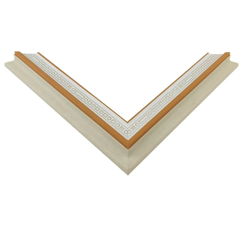 40*29mm natural wood white color plastic frame moulding for photo frame