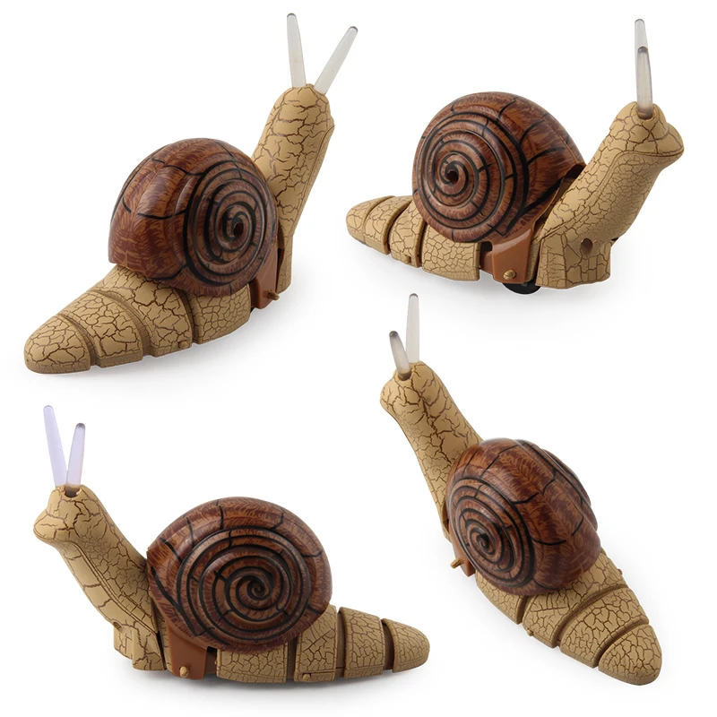 Light Remote Control Snail Model Toy Simulated Animal RC Toy Set Educational Toy