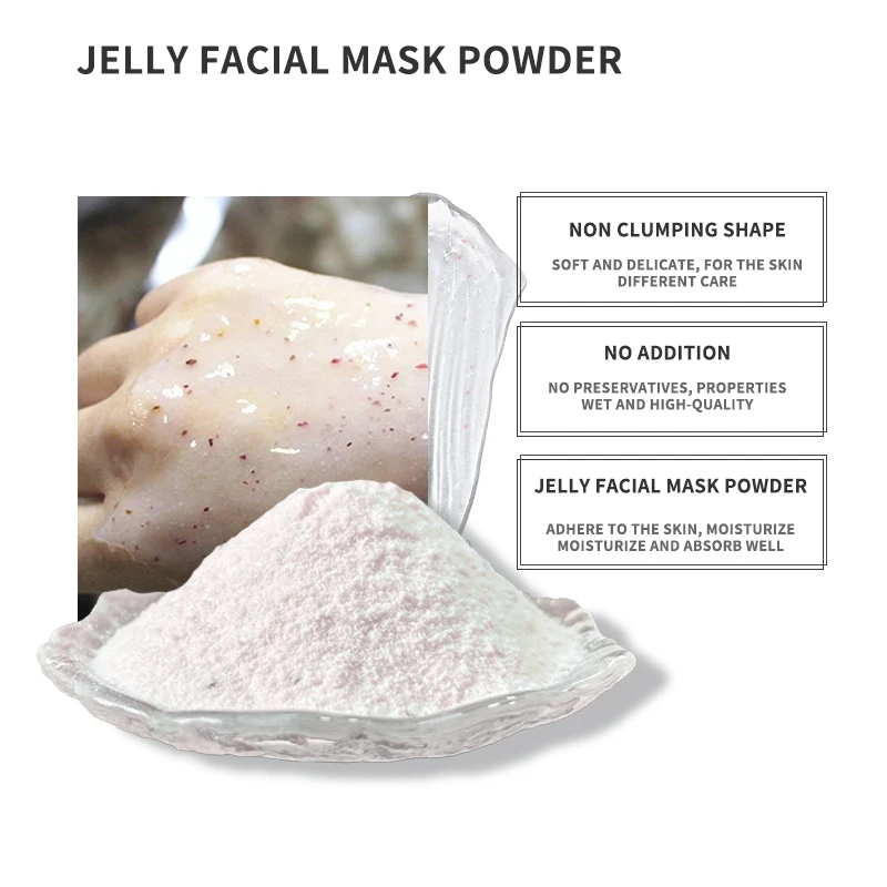 wholesale Organic Natural Plant Extracts Remove Acne Moisturizing Alginate Mask Powder Tea Tree Mentha Peel Off Jelly Mask