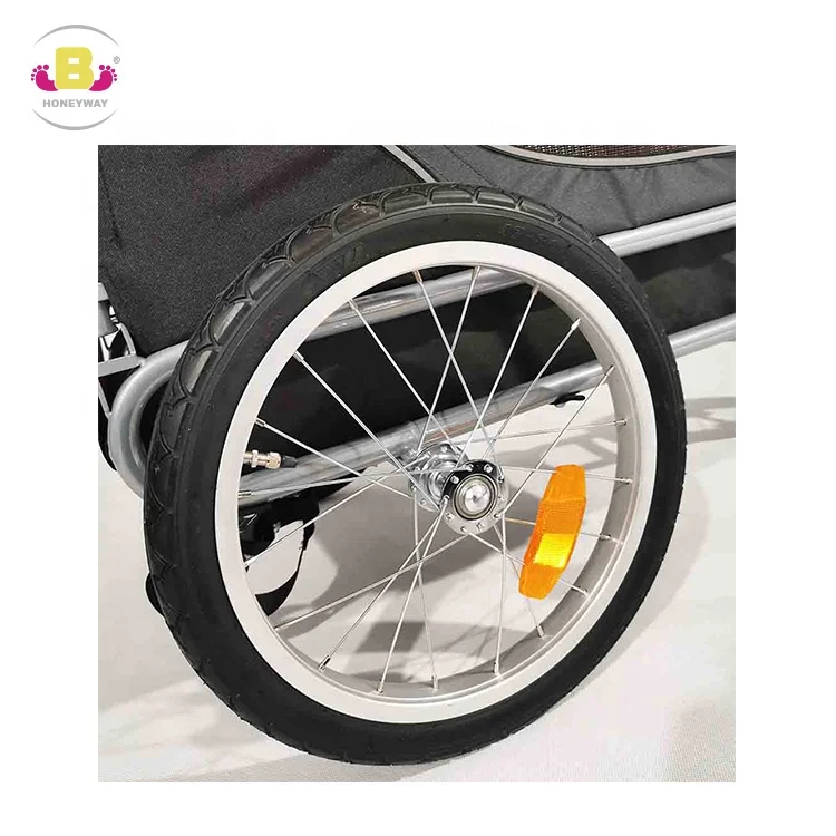
Durable Steel Trolley Travel Dog Bicycle Trailer Pet Carrier Wheels 