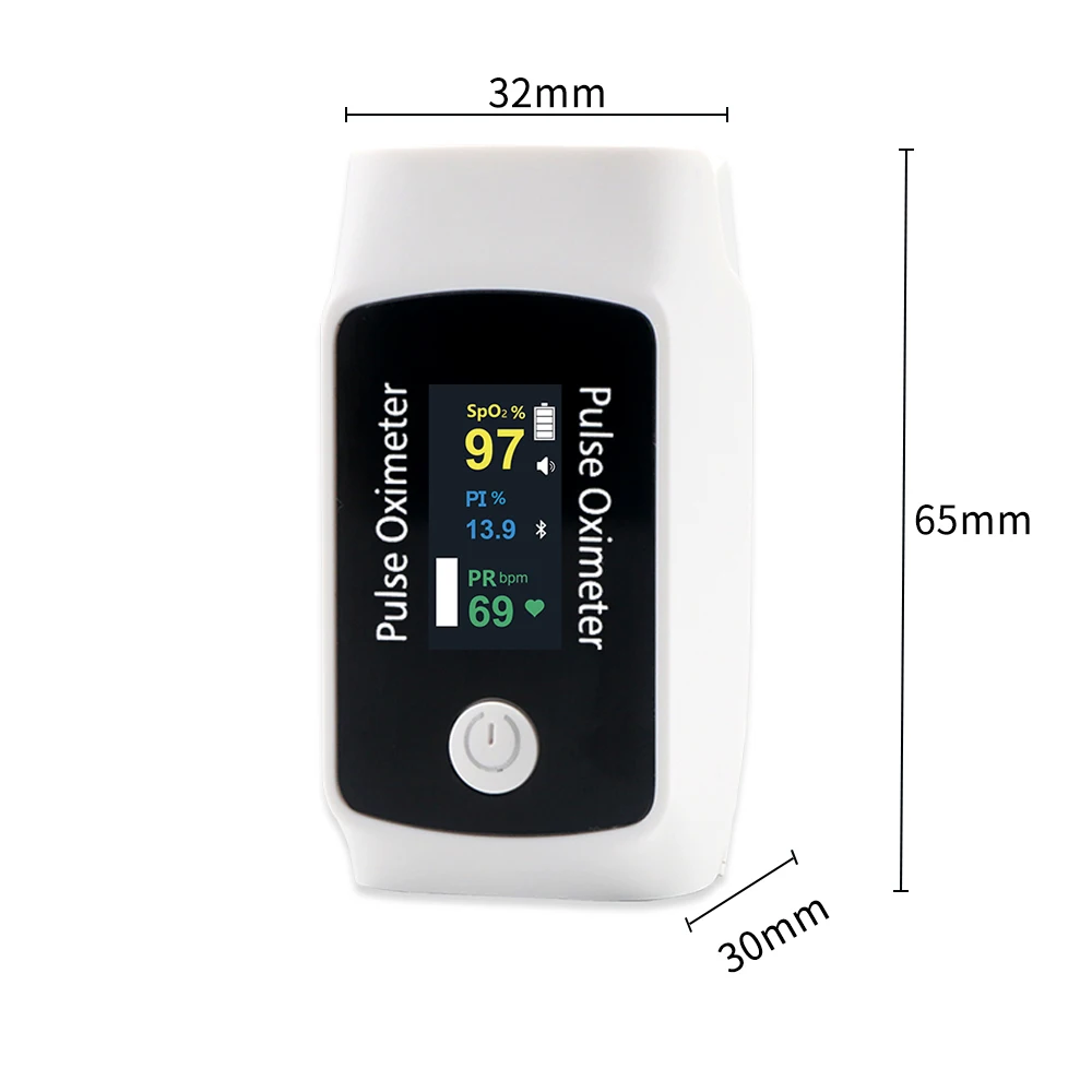 BERRY TFT screen fingertip Oximetro Blood oxygen saturation spo2 monitor white color pulse oximeters