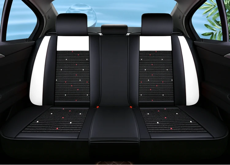 Customized for Chevrolet Chevy Silverado GMC Sierra Car Seat Covers Front Pair with Waterproof Faux Leather