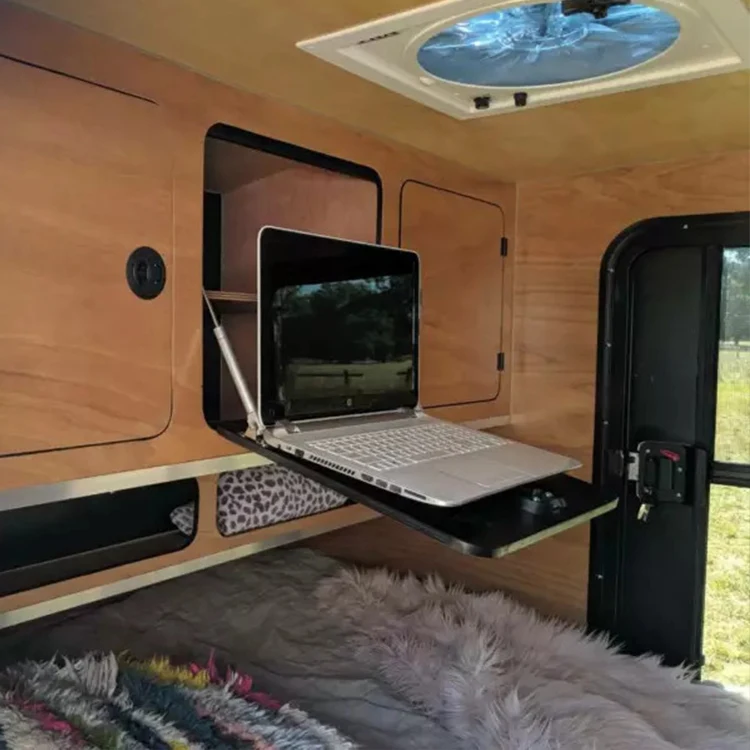 China Manufacturer Super Insulated off road fiber glass tear drop mini caravan sleeps 2 4