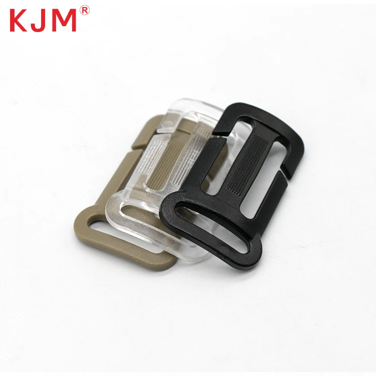 KJM in Stock Plastic Adjustable Slide Tri Glide Travel Backpack Chest Strap Connect Buckle