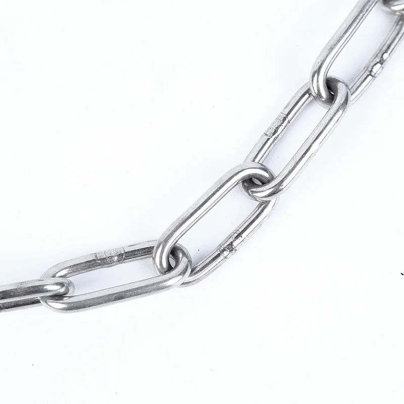 wholesale on stock customized Stainless Steel Long Round Link Chain DIN763