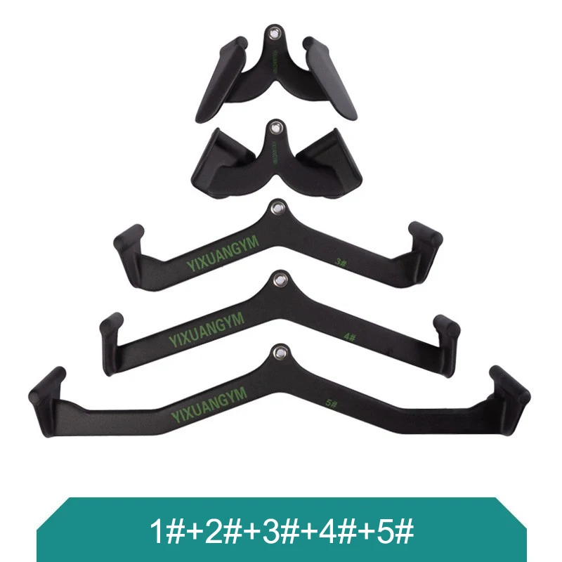 Back strength training Hand grip T-bar V-bar pulley attachment Pull Down Tricep grip handle fitness accessories back trainer