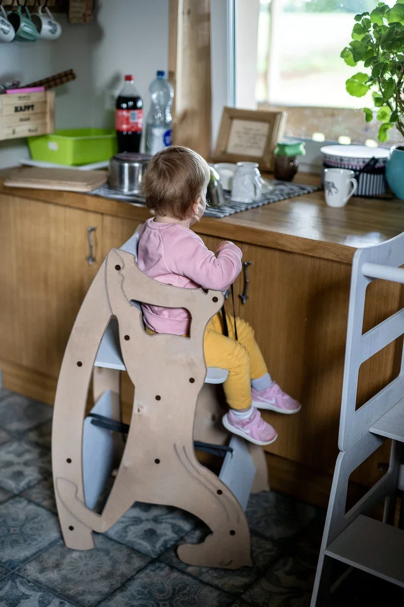 montessori rocking chair 3 in 1 wood rocking toy wood rocking horse