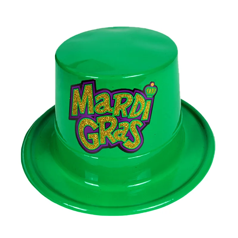 ST. PATRICKS DAY HATS Fancy Dress Costume Accessory Party Irish Green Plastic Hat