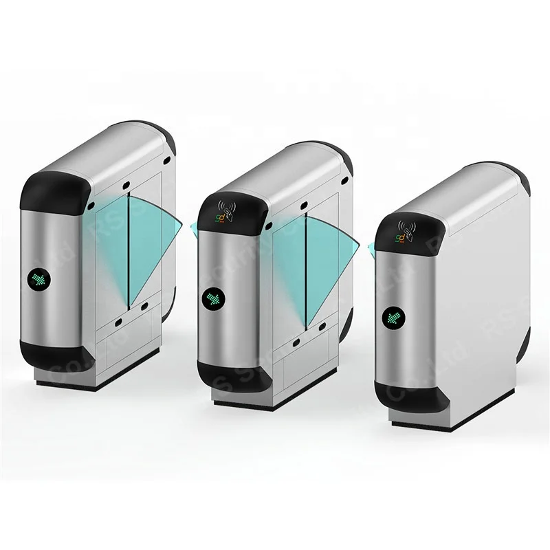 Cheapest Flap Barrier Gate Fast Passing And Small Footprint Stainless Steel Flap Barrier Turnstile For Construction