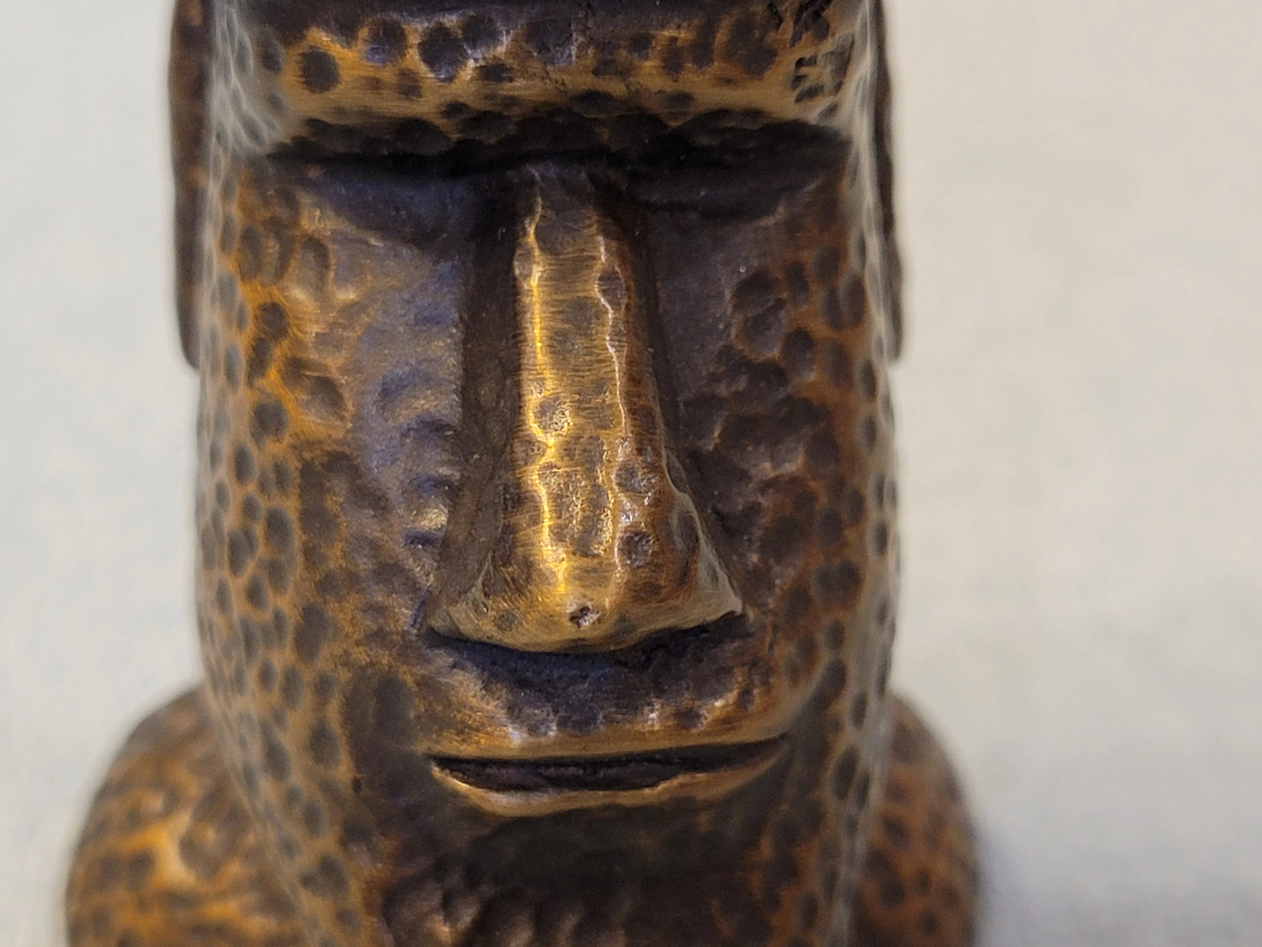 Brass home decoration Easter Island statue Copper art craft