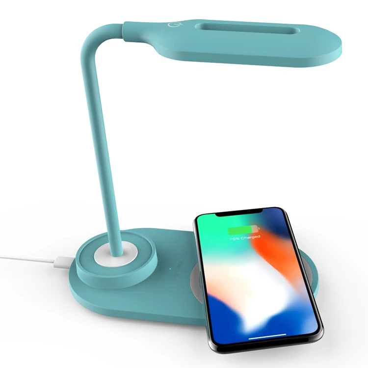 Новое поступление 2020, быстрое зарядное устройство, беспроводная лампа для зарядки, светодиодная настольная лампа в форме Луны с беспроводным зарядным устройством