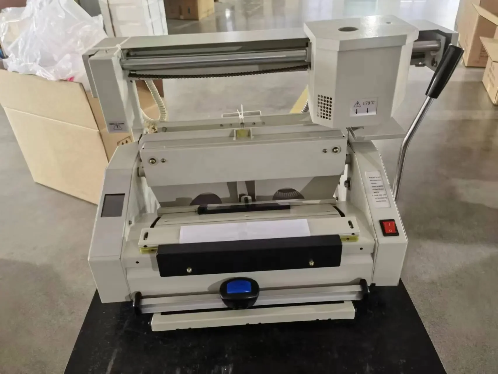 DeskTop A4 size Manual Glue Binder Notebook Binding Machine book binding Hot melt glue For Hard Cover