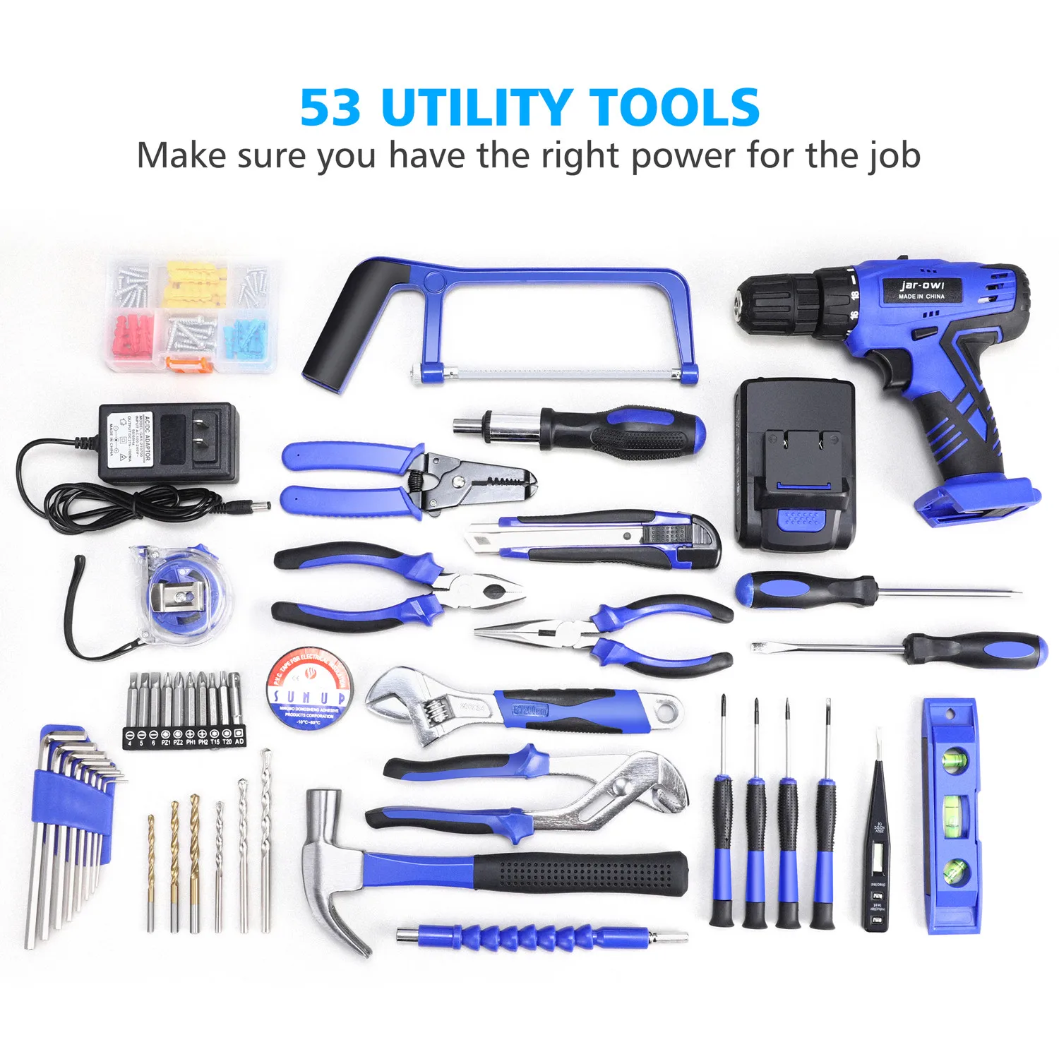Hand Electric Lithium Battery Driver 21v Cordless Drills Machine Power Tool electrical maintenance tool kit