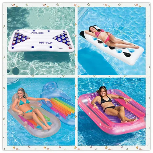 Inflatable Floating Beer Table for Water Games as Lounger Float or cooler