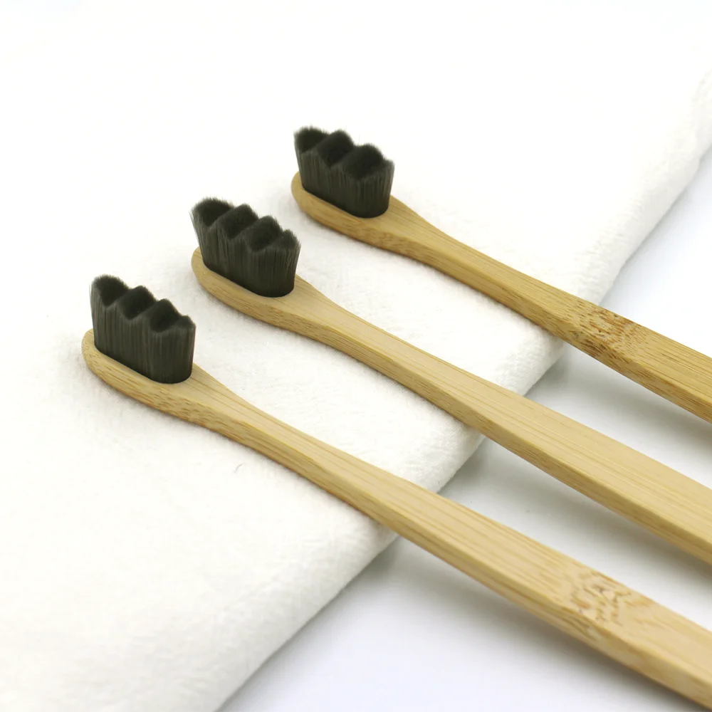 Natural 10000 Floss Bristles Eco Micro Nano Ultra Soft Bristle Adult Toothbrush