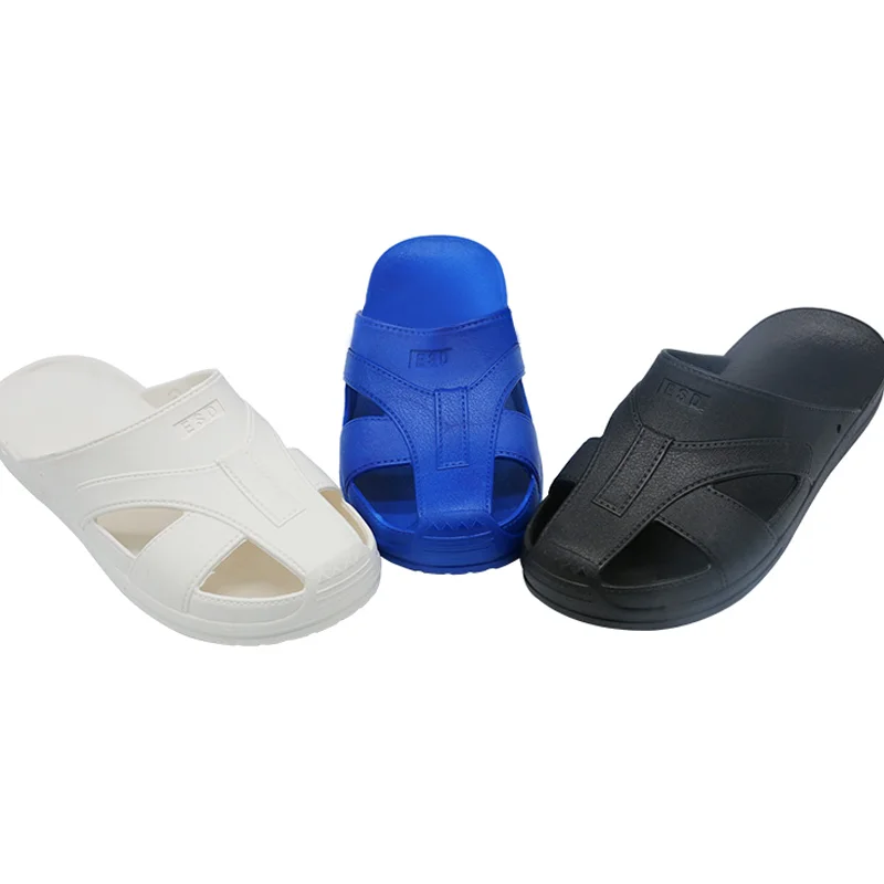 Durable Black SPU shoes Antistatic ESD Sandals esd cleanroom shoes esd safe safety shoes
