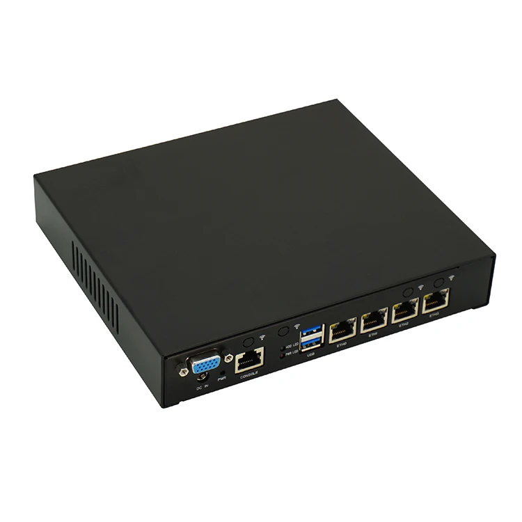 Office Enterprise Routers Intel Quad Core J4125 CPU 2.5 Gigabit 4xLan Win10 Openwrt Ikuai Network Server Pfsense Firewall SFP+